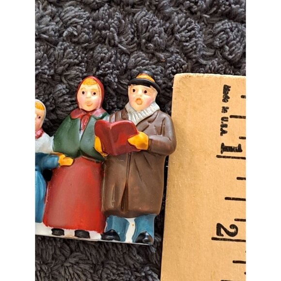 Vintage Dept 56 Christmas Carolers Figurine 2" Made Taiwan Holiday Collectible - Picture 6 of 7